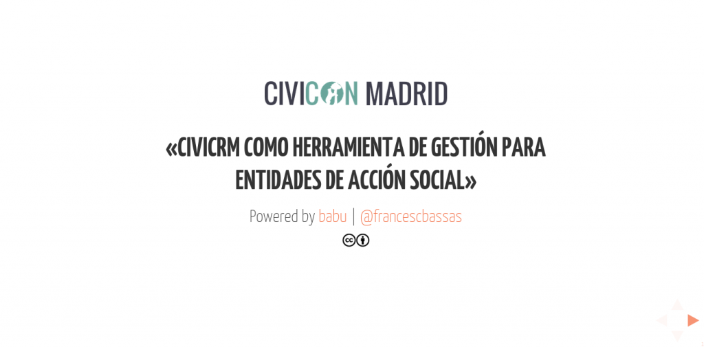 CiviCRM com a eina de gestió per a entitats d'acció social